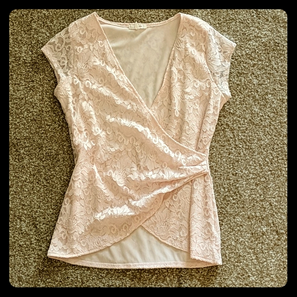Maurice's blush pink lace top